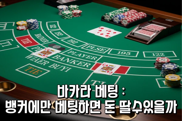 바카라 베팅  - 뱅커에만 베팅하면 돈 딸수있을까