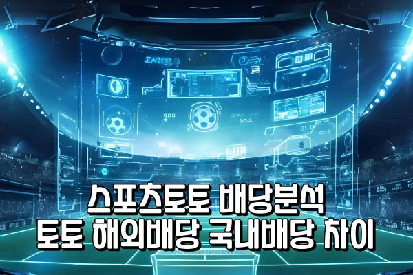 스포츠토토 배당분석 - 해외배당 국내배당 차이